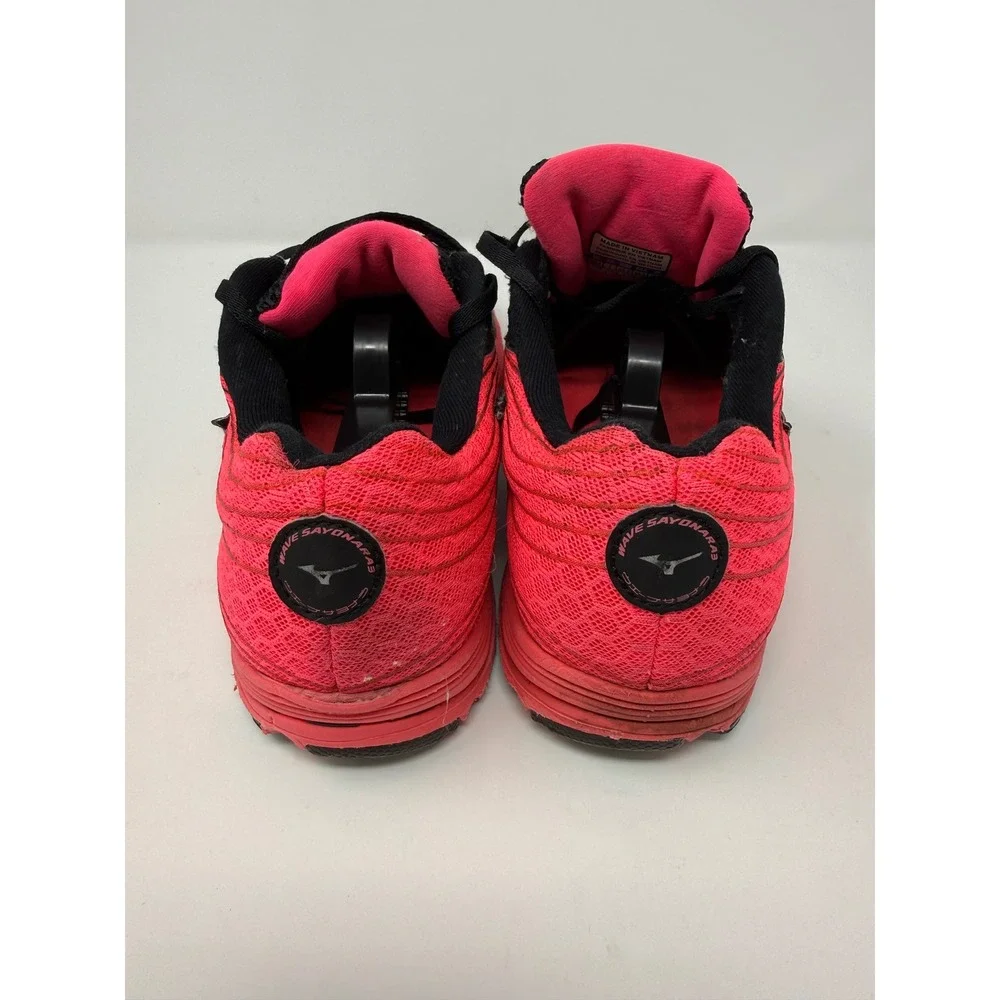 Mizuno Wave Sayonara 4 Running Shoes Size W9.5 Black Pink‎ Women's